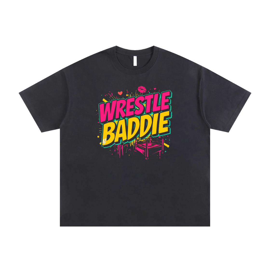 "Wrestle Baddie"-Unisex Classic Crew Neck Cotton T-Shirt