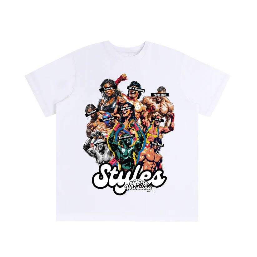 Wrestling Styles-Streetwear Oversized Cotton T-Shirt
