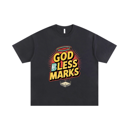 "God Bless"-Streetwear Oversized Cotton T-Shirt