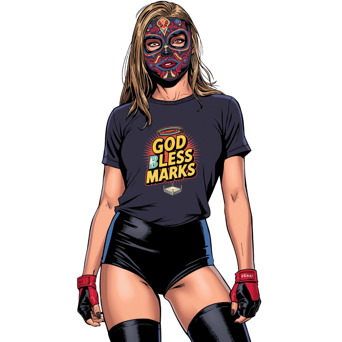 "God Bless"-Streetwear Oversized Cotton T-Shirt