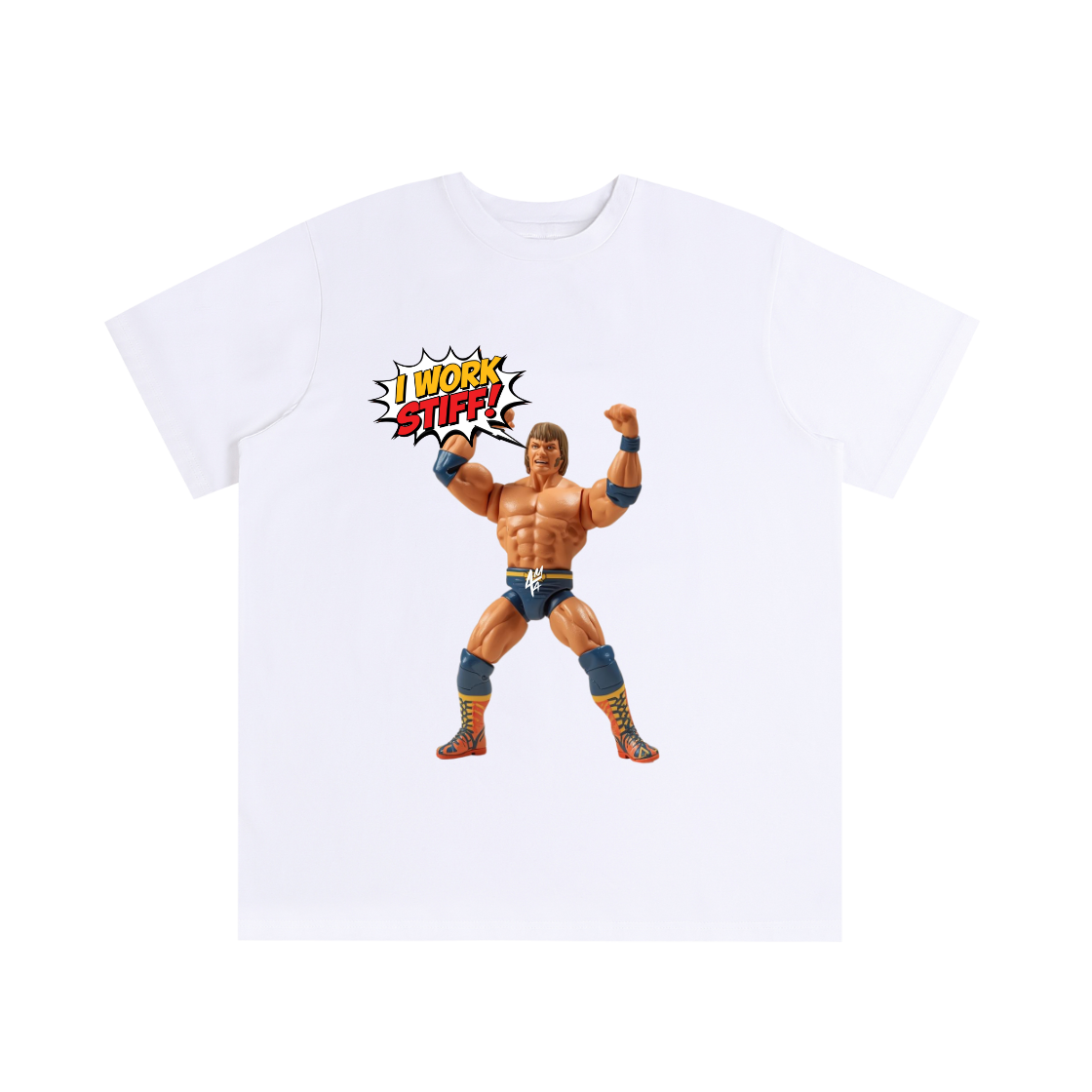 I Work Stiff-Streetwear Oversized Cotton T-Shirt