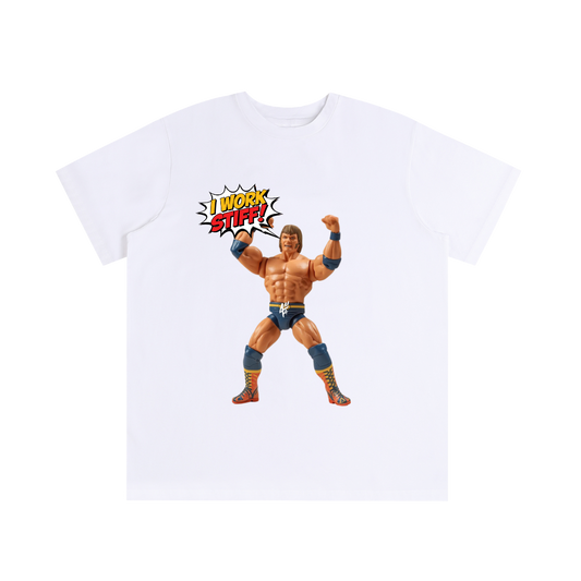 I Work Stiff-Streetwear Oversized Cotton T-Shirt