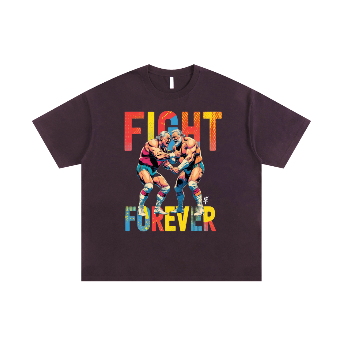 Fight Forever-Streetwear Oversized Cotton T-Shirt
