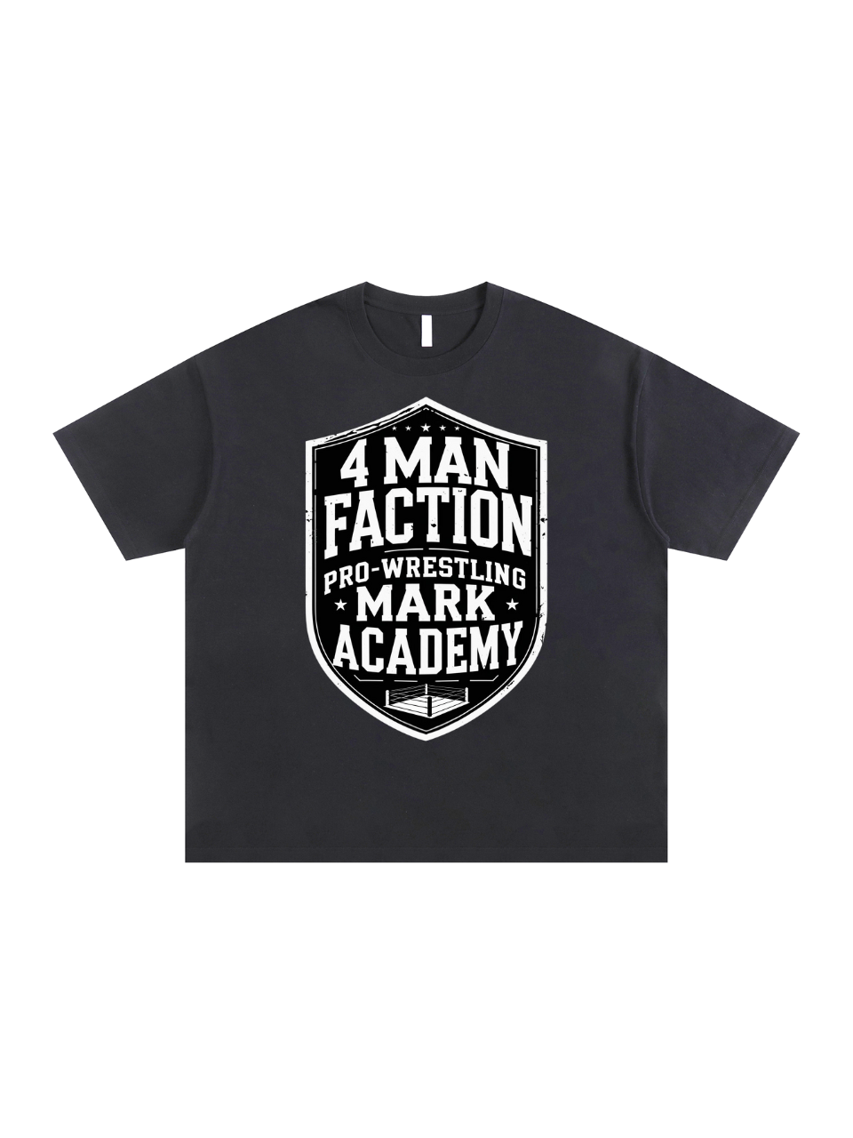 "Mark Academy" Streetwear Oversized Cotton T-Shirt