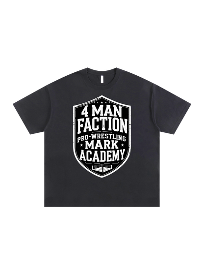 "Mark Academy" Streetwear Oversized Cotton T-Shirt