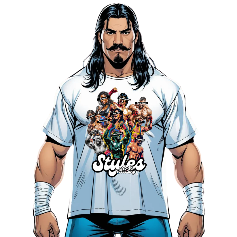 Wrestling Styles-Streetwear Oversized Cotton T-Shirt