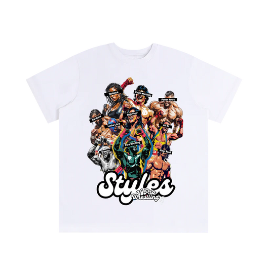 Wrestling Styles-Streetwear Oversized Cotton T-Shirt